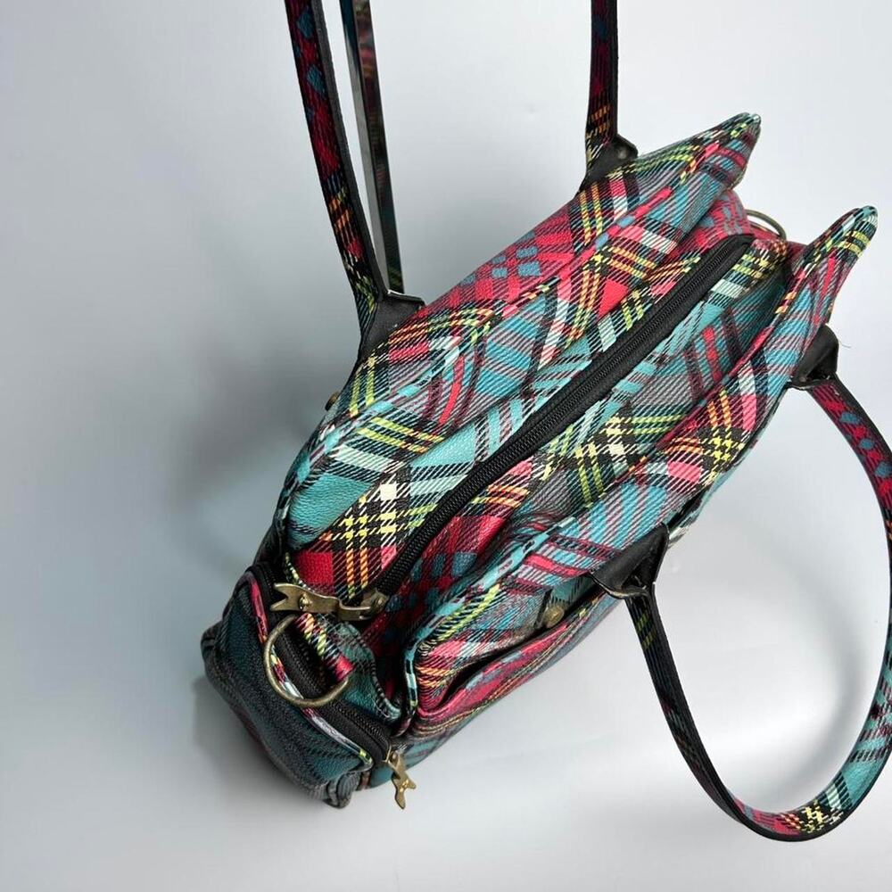Vivienne Westwood Tartan Bowling Style Handbag - Picture 3 of 8